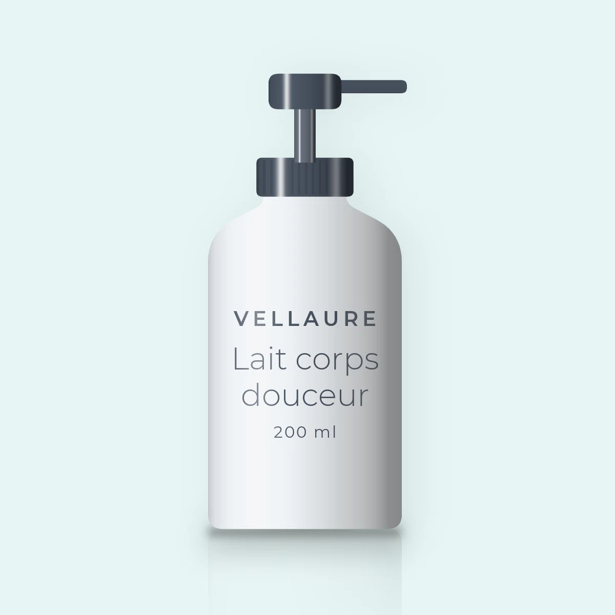 Lait corps douceur à la vitamine E – Vellaure, flacon-pompe 200 ml