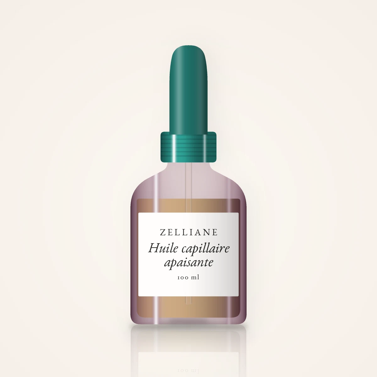 Huile capillaire apaisante au macadamia – Zelliane, flacon compte-gouttes 100 ml