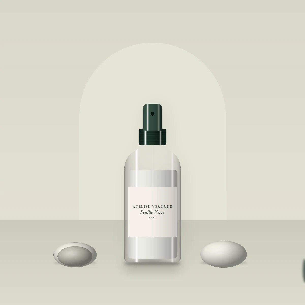 Déodorant Feuille Verte à l'eau de coco – Atelier Verdure, photo d'ambiance