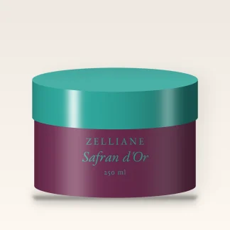 Crème coiffante fixation modulable Safran d'Or – Zelliane, pot 250 ml