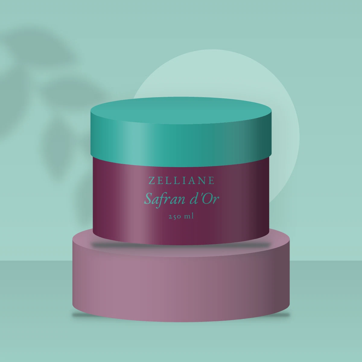 Crème coiffante fixation modulable Safran d'Or – Zelliane, photo d'ambiance