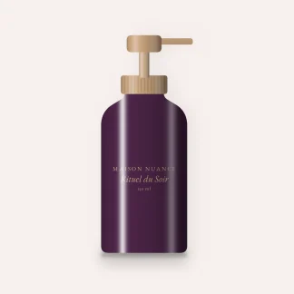 Soin sans rinçage Rituel du Soir à l'huile de macadamia – Maison Nuance, flacon-pompe 150 ml