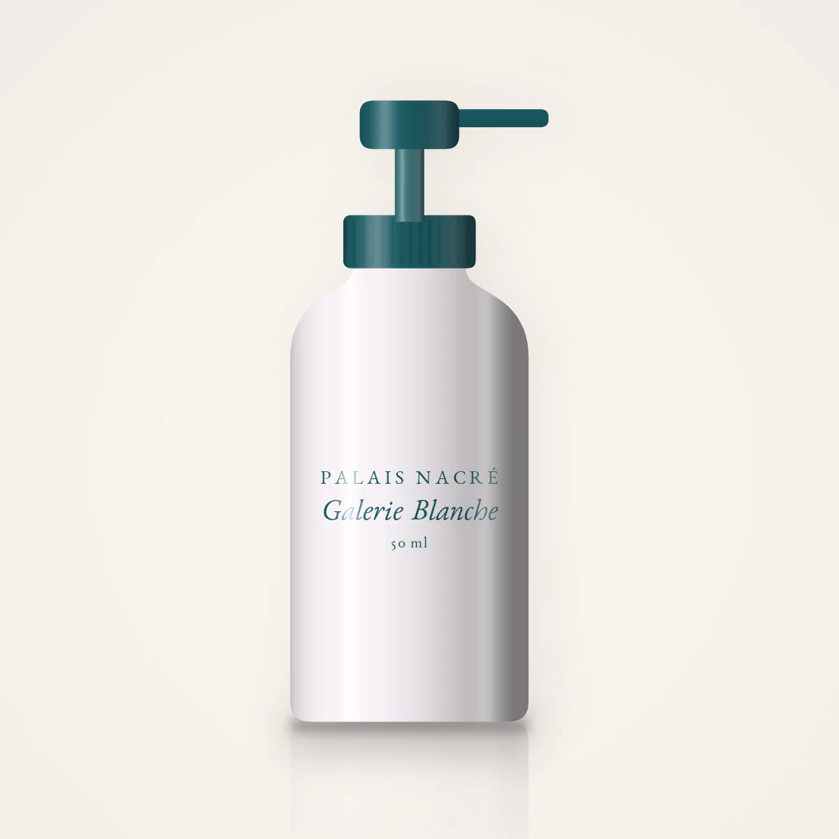 Galerie Blanche crème hydratante confort – Palais Nacré, flacon-pompe 50 ml