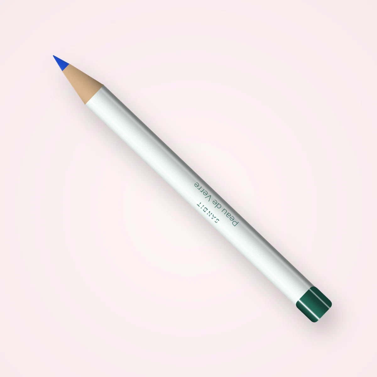 Eyeliner Peau de Verre à la cire de candelilla – Sanbit, crayon 1,2 g, teinte Bleu électrique