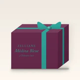 Coloration tenue intense Médina Bleue – Zelliane, coffret, teinte 5 Châtain clair