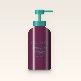 Soin sans rinçage réparation intense à l'eau de coco – Zelliane, flacon-pompe 150 ml