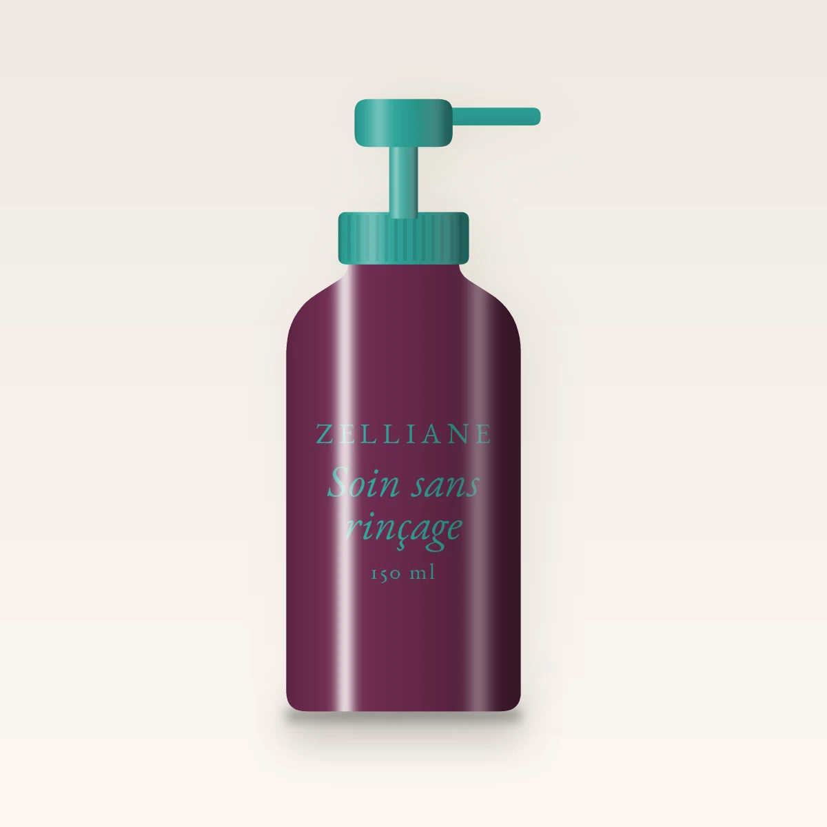Soin sans rinçage réparation intense à l'eau de coco – Zelliane, flacon-pompe 150 ml