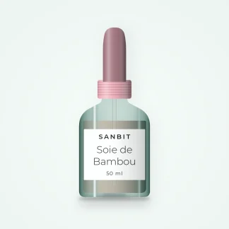 Sérum défroissant Soie de Bambou – Sanbit, flacon compte-gouttes 50 ml