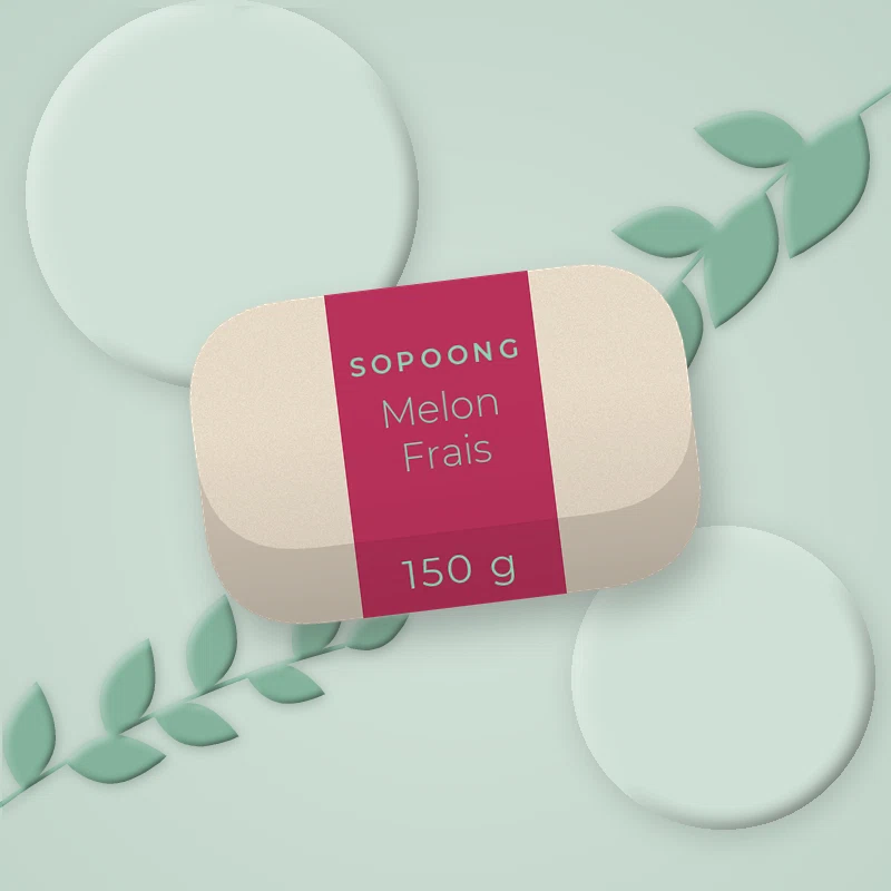 Savon Melon Frais à la camomille – Sopoong, photo d'ambiance