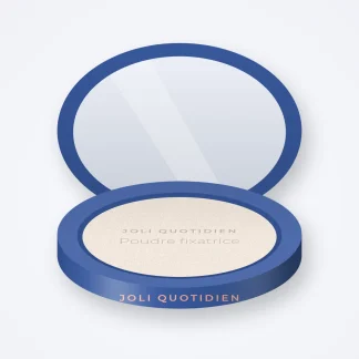 Poudre fixatrice à l'huile de macadamia – Joli Quotidien, boîtier 12 g, teinte 01 Translucide