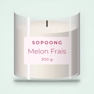 Bougie parfumée Melon Frais au clou de girofle – Sopoong, pot en verre 300 g