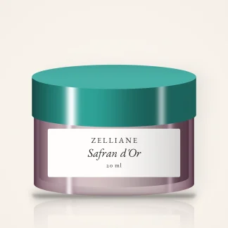 Contour des yeux Safran d'Or à l'extrait de bleuet – Zelliane, pot 20 ml