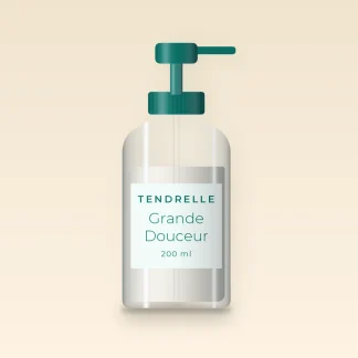 Lait corps Grande Douceur à la niacinamide – Tendrelle, flacon-pompe 200 ml