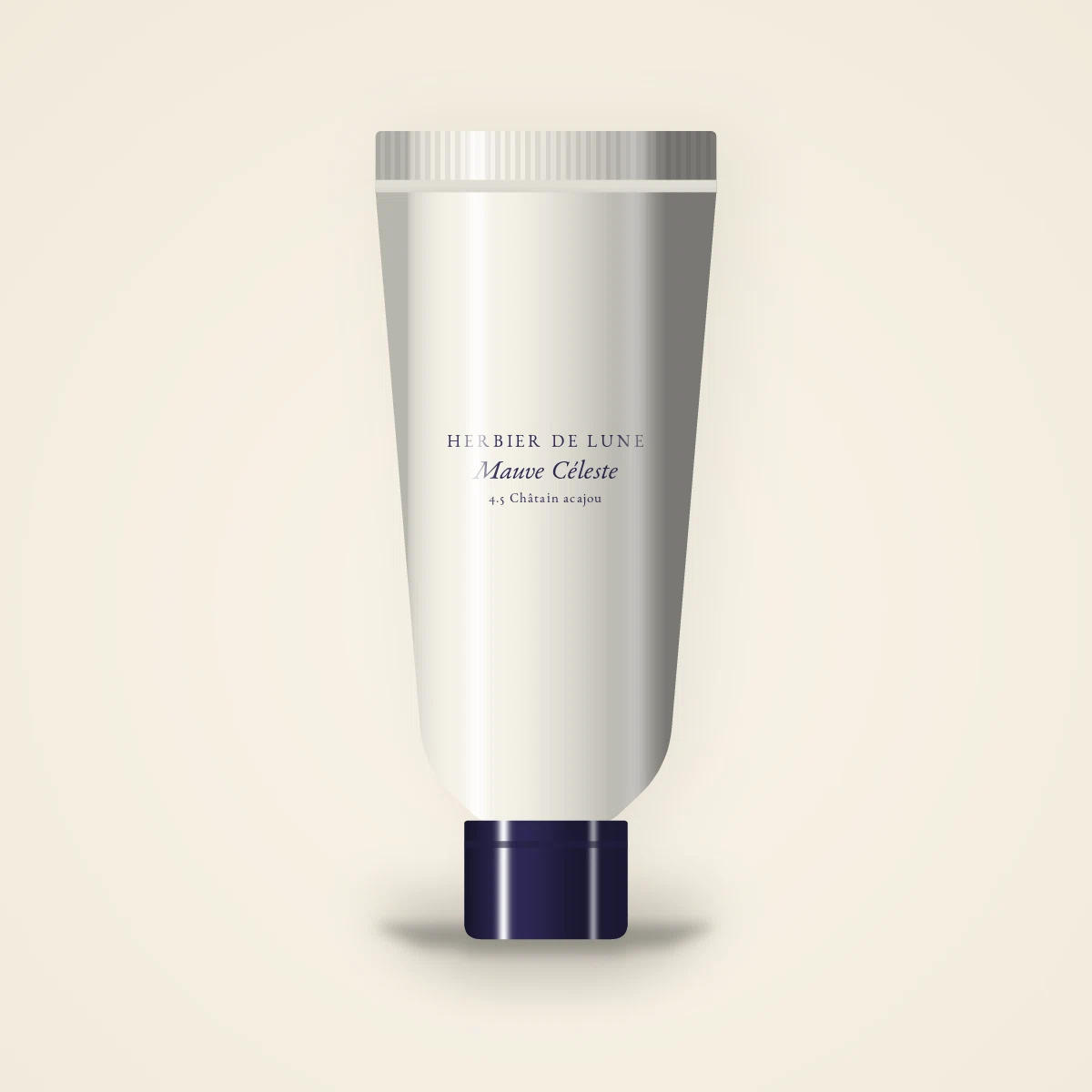 Coloration Mauve Céleste à l'huile d'amande – Herbier de Lune, tube, teinte 4.5 Châtain acajou
