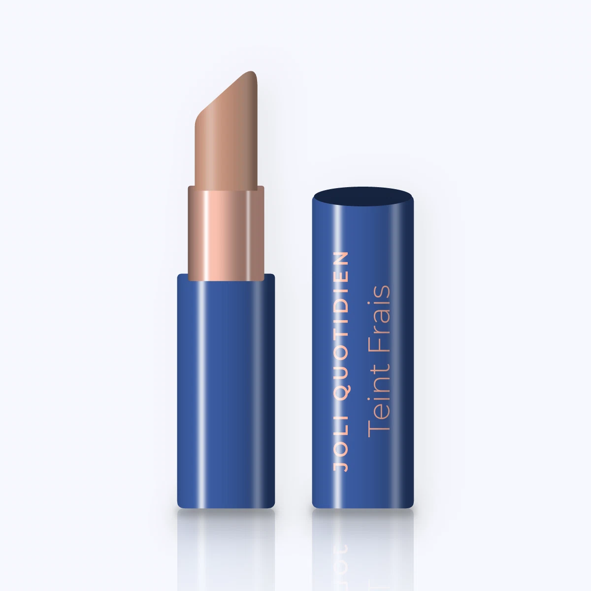 Rouge à lèvres Teint Frais au squalane – Joli Quotidien, étui 3,8 g, teinte 01 Nude beige