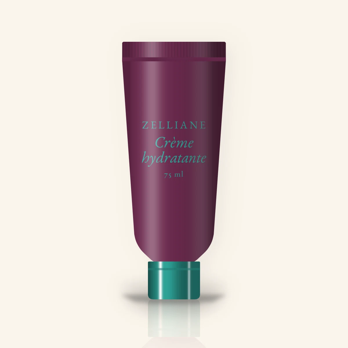 Crème hydratante longue durée à l'acide hyaluronique – Zelliane, tube 75 ml
