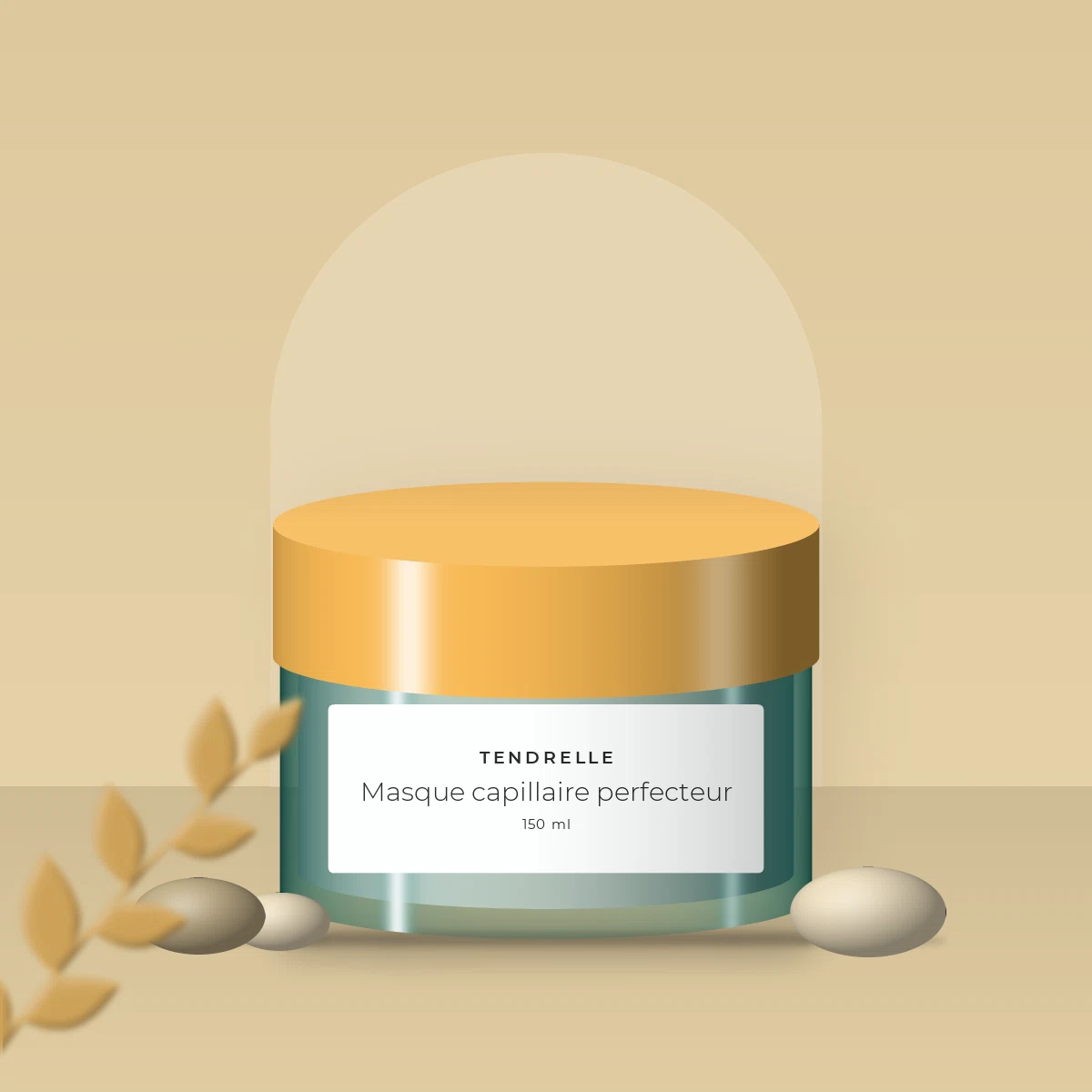 Masque capillaire perfecteur aux protéines de soja – Tendrelle, photo d'ambiance