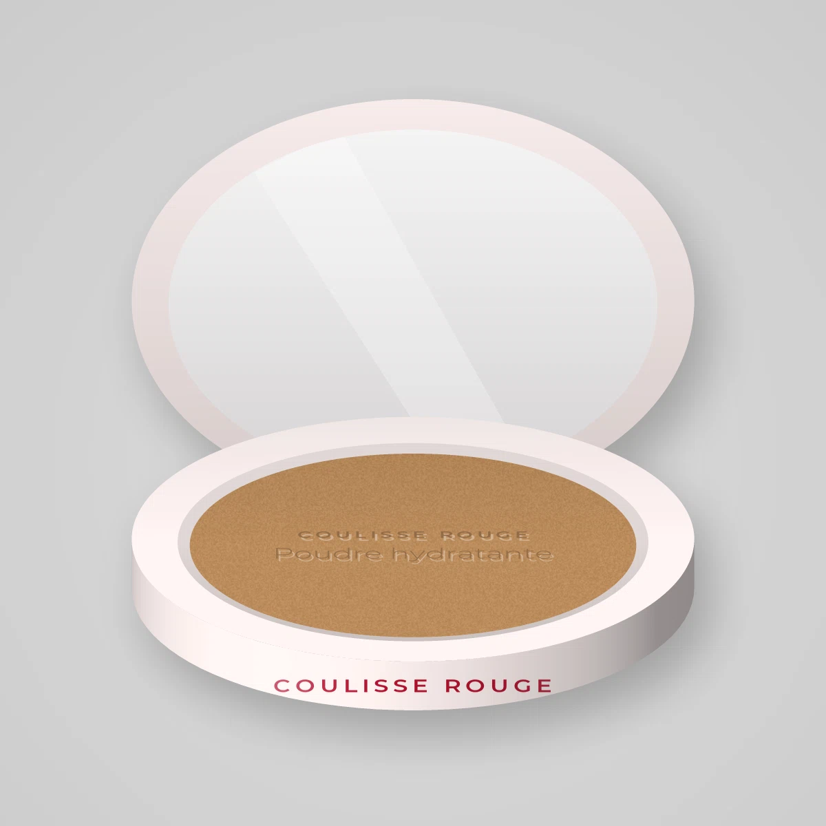 Poudre hydratante au squalane – Coulisse Rouge, boîtier 20 g, teinte 10 Doré