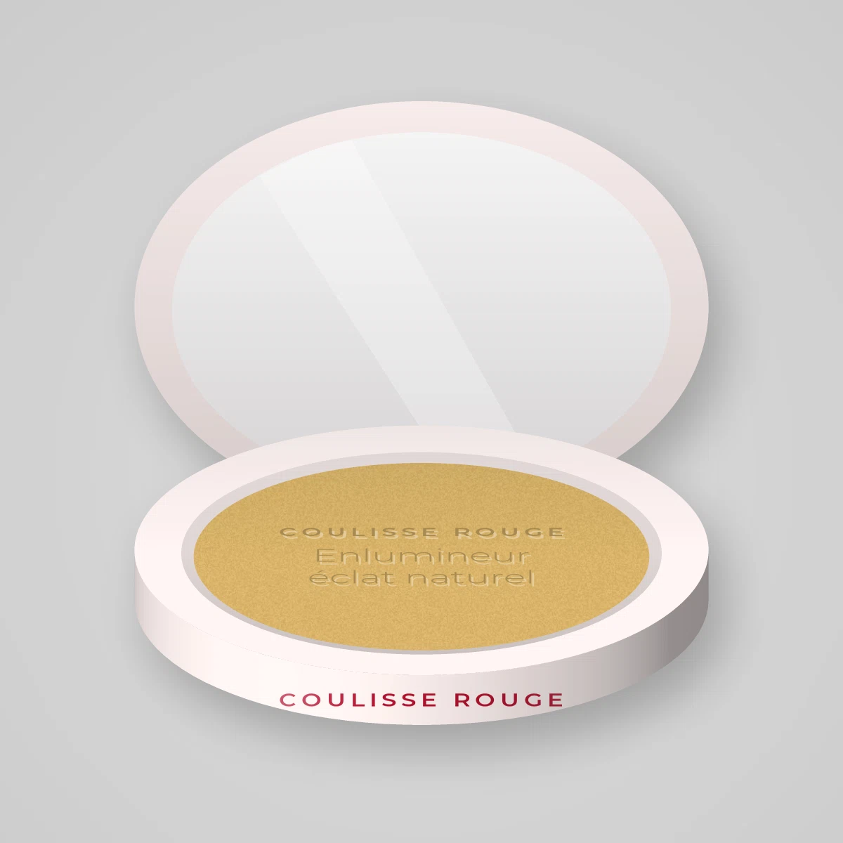 Enlumineur éclat naturel à l'huile d'abricot – Coulisse Rouge, boîtier 4,5 g, teinte Doré