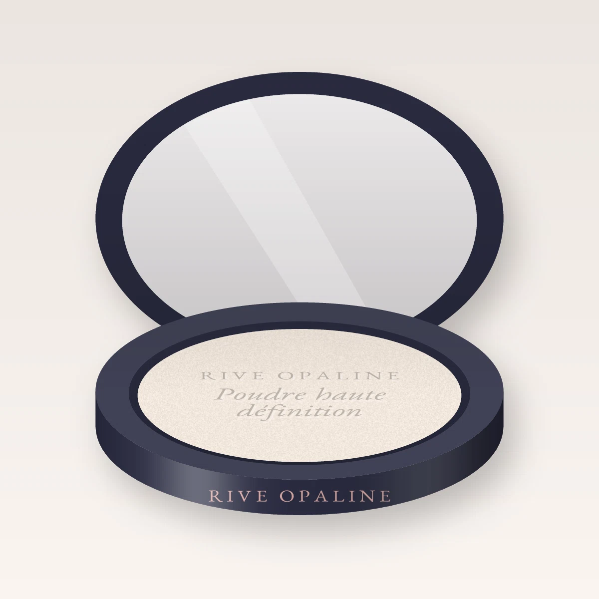 Poudre haute définition à l'huile d'argan – Rive Opaline, boîtier 20 g, teinte 01 Translucide