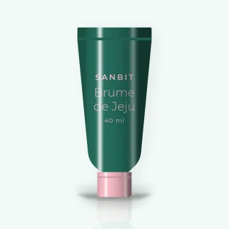 Crème solaire visage satinée Brume de Jeju SPF 50+ – Sanbit, tube 40 ml