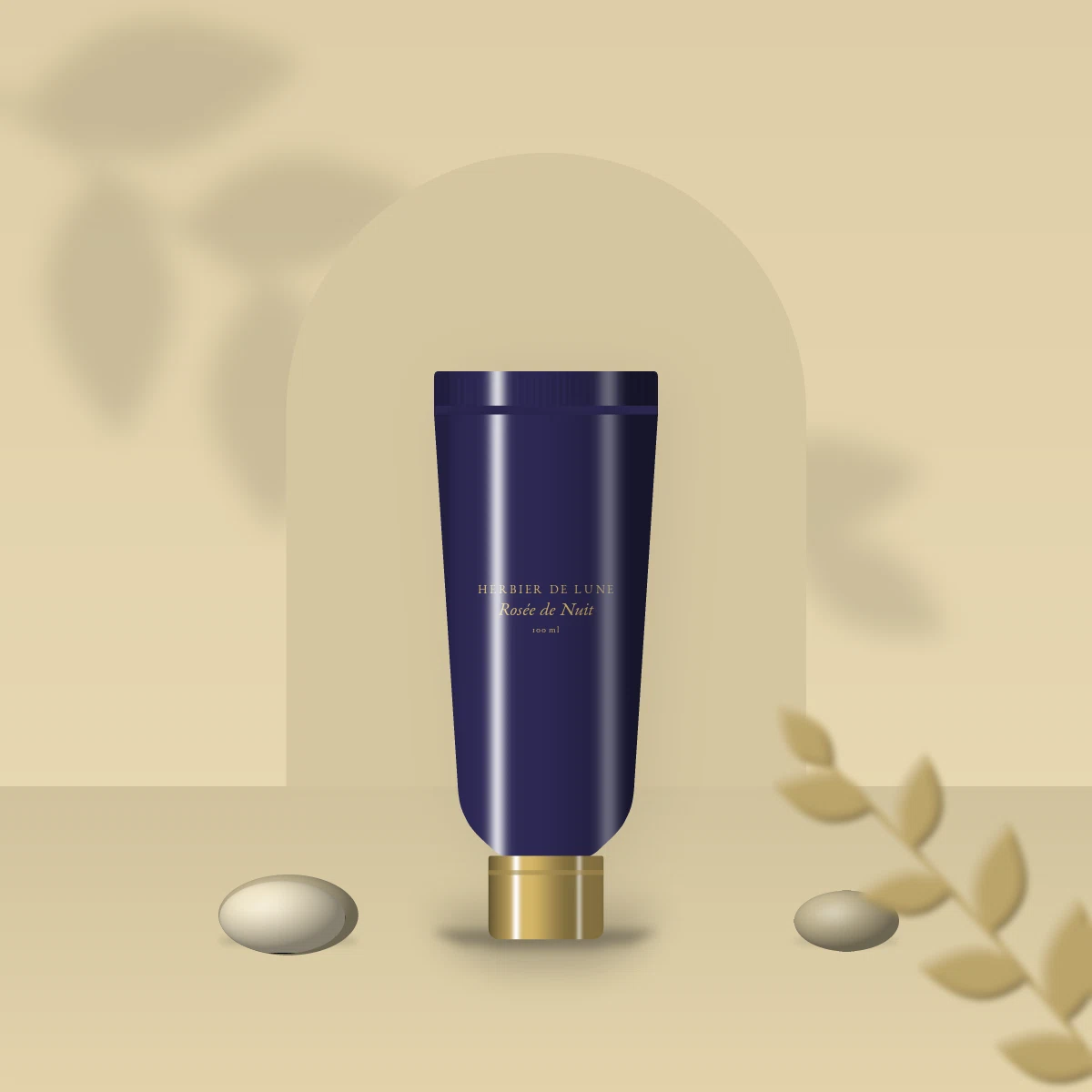 Lait solaire Rosée de Nuit fluide SPF 50+ – Herbier de Lune, photo d'ambiance