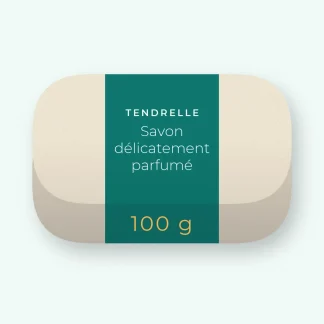 Savon délicatement parfumé à l'argile blanche – Tendrelle, pain 100 g