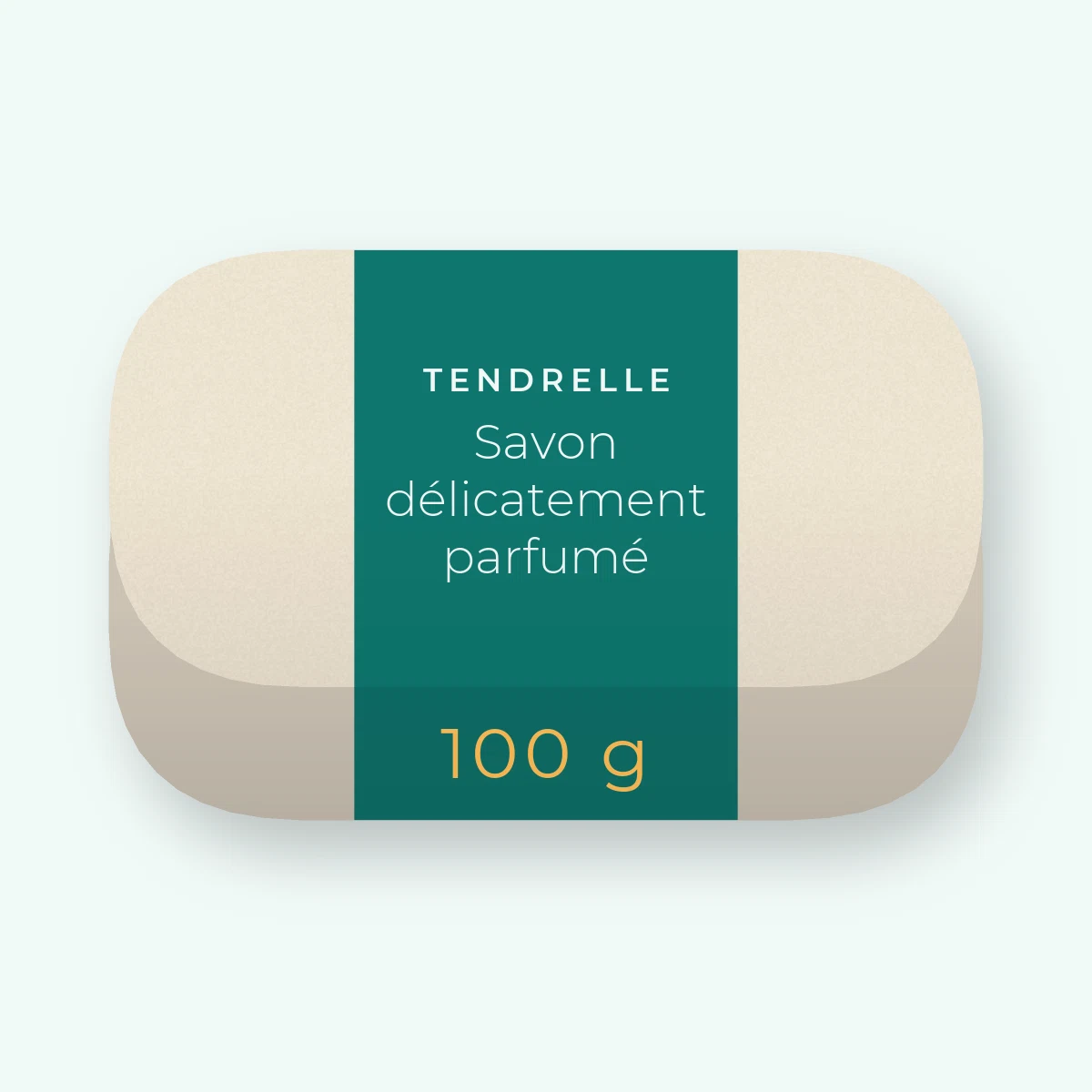Savon délicatement parfumé à l'argile blanche – Tendrelle, pain 100 g
