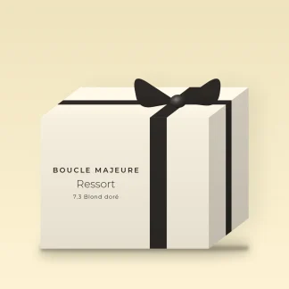 Coloration reflets lumineux Ressort – Boucle Majeure, coffret, teinte 7.3 Blond doré