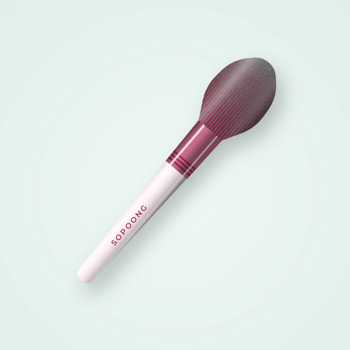 Pinceau Melon Frais aux fibres longues – Sopoong, vue de face