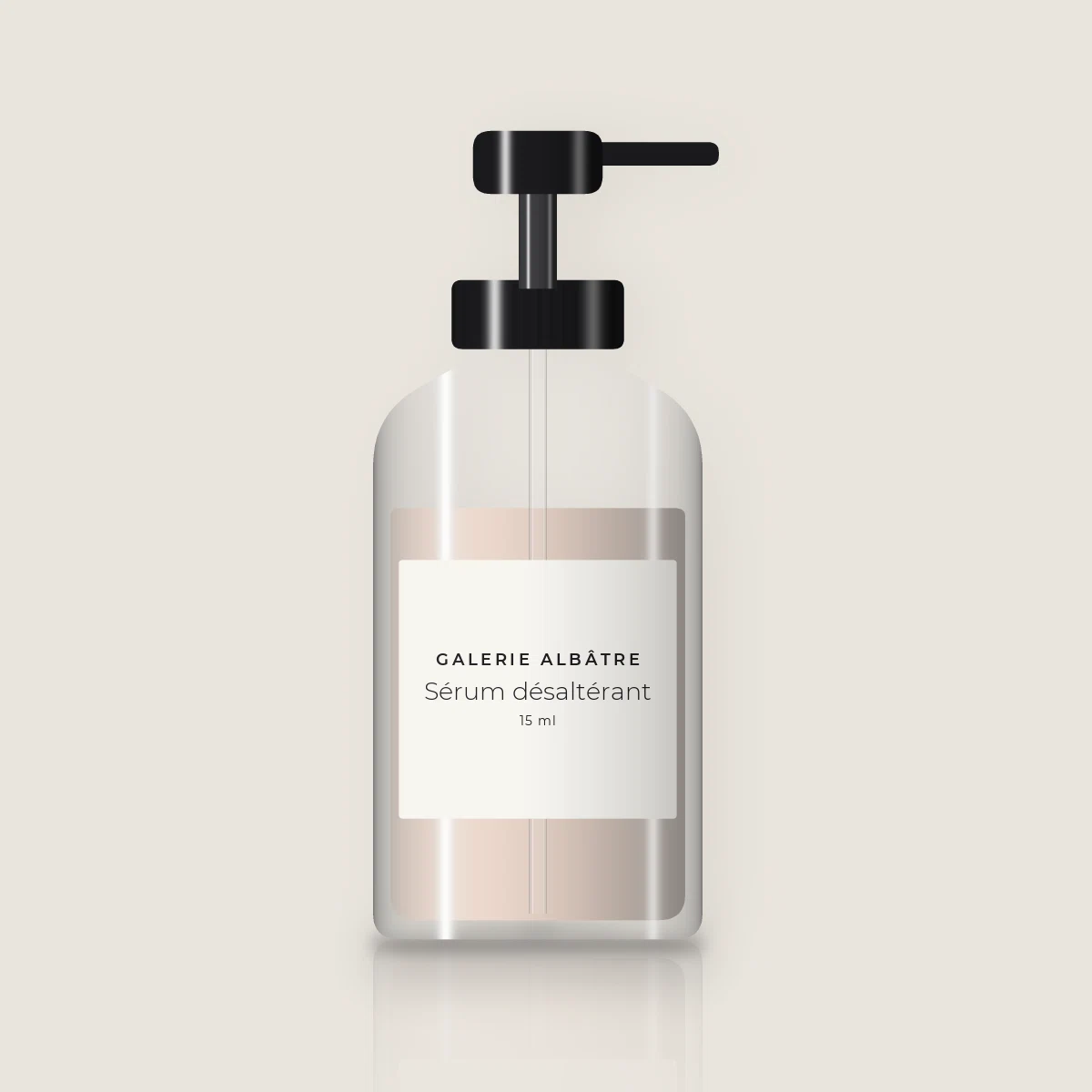 Sérum désaltérant au complexe de céramides – Galerie Albâtre, flacon-pompe 15 ml