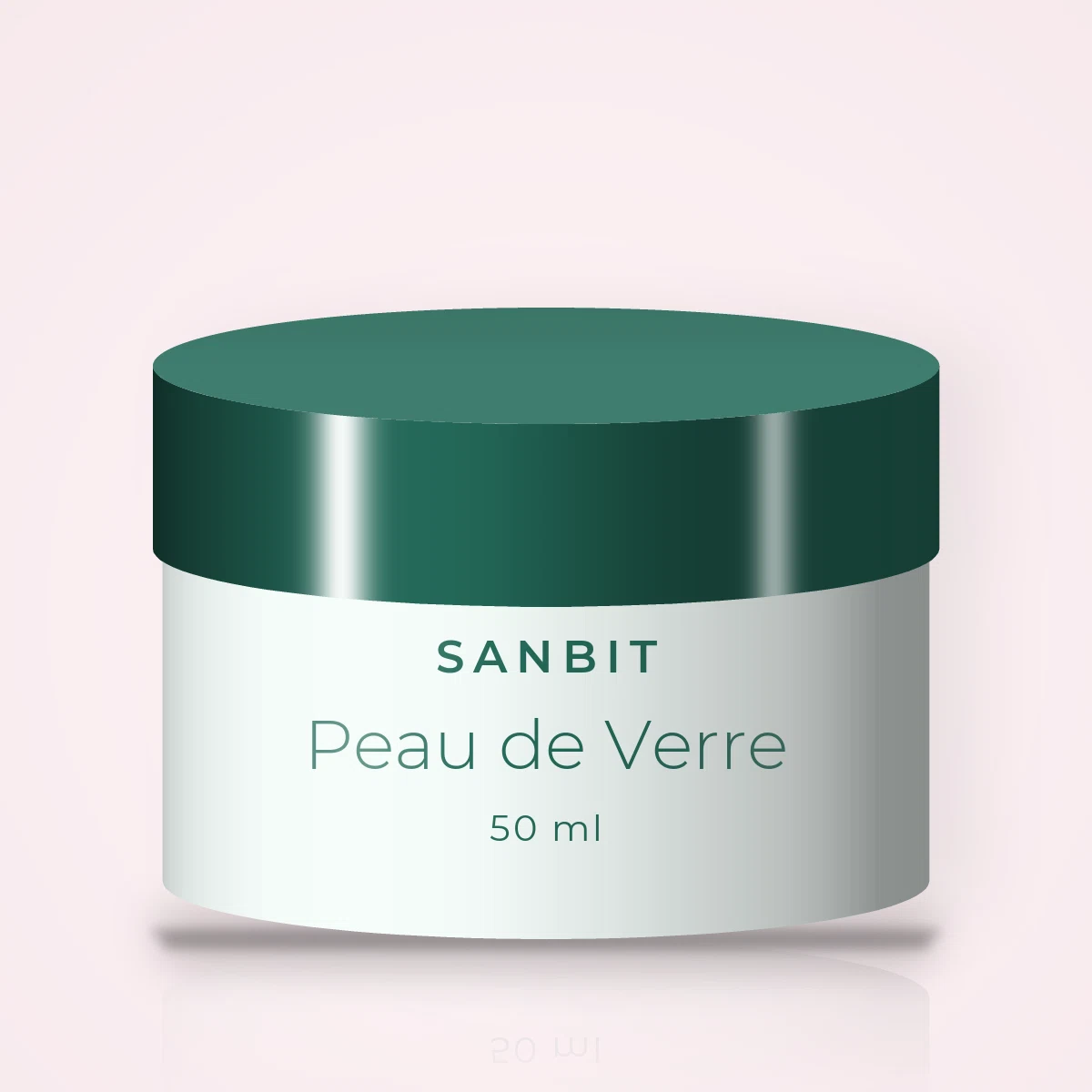 Masque visage purifiant Peau de Verre – Sanbit, pot 50 ml