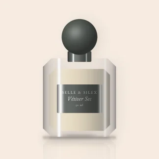 Parfum Vétiver Sec à l'osmanthus – Selle & Silex, flacon 50 ml
