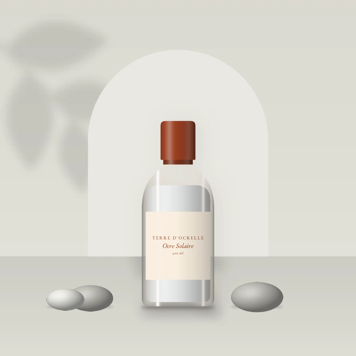 Lotion tonique Ocre Solaire à l'hydrolat de camomille – Terre d'Ocrelle, photo d'ambiance