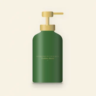 Gel douche Tradition Marine sensoriel – Savonnerie du Vieux Môle, flacon-pompe 1 L