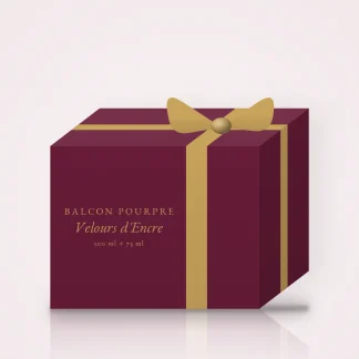 Coffret Velours d'Encre à la pivoine – Balcon Pourpre, 100 ml + 75 ml