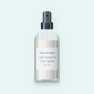 Lait solaire non gras à l'huile d'abricot SPF 50 – Vellaure, flacon spray 100 ml