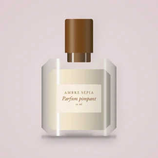 Parfum pimpant au bois de santal pour femme – Ambre Sépia, flacon 30 ml