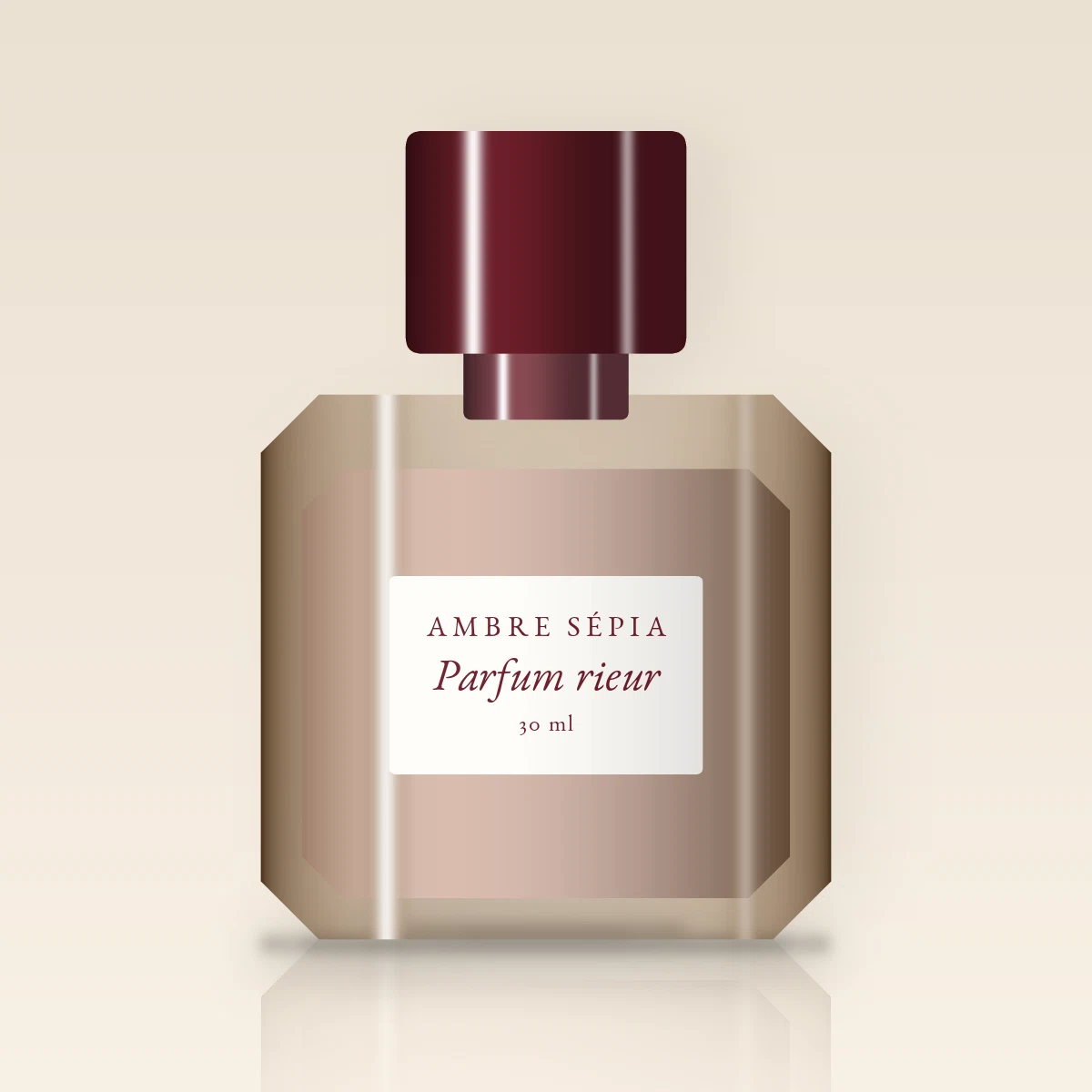 Parfum rieur au citron de Sicile – Ambre Sépia, flacon 30 ml