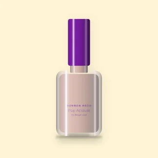 Vernis à ongles précision Pop Acidulé – Bonbon Néon, flacon 5 ml, teinte 04 Beige rosé