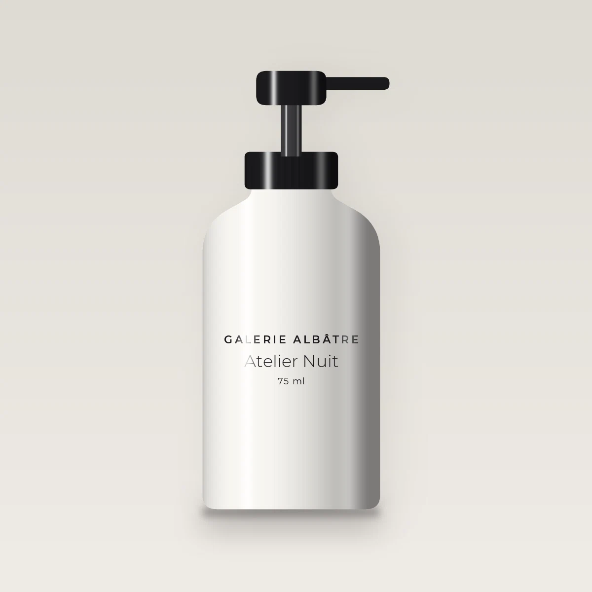 Crème hydratante Atelier Nuit à la vitamine E – Galerie Albâtre, flacon-pompe 75 ml