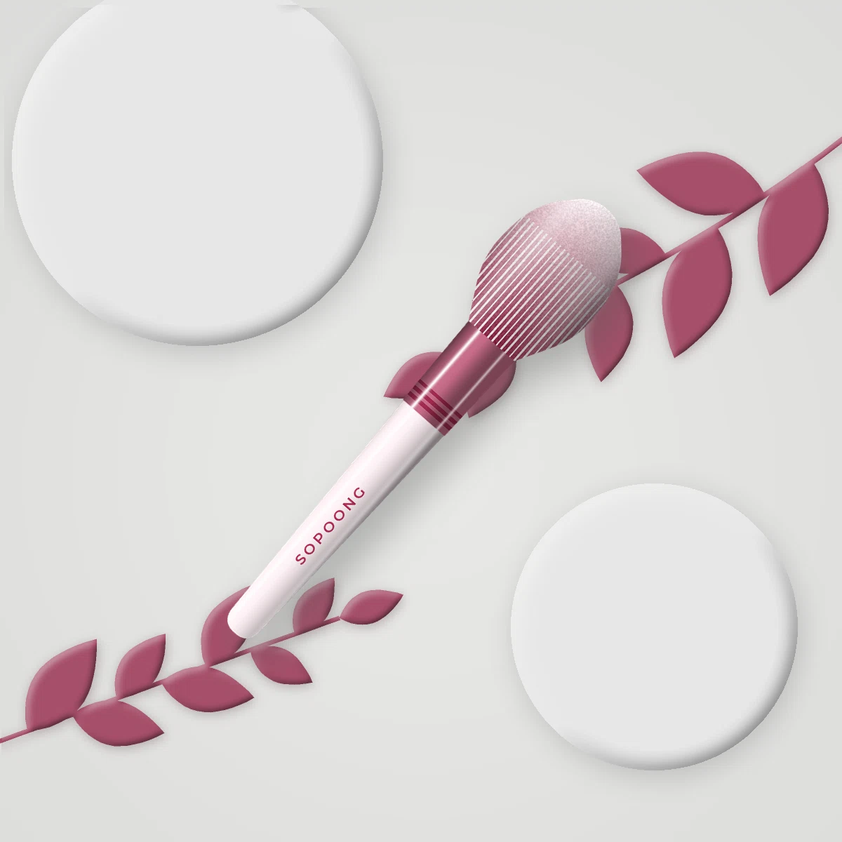 Pinceau Melon Frais en fibres de nylon – Sopoong, photo d'ambiance