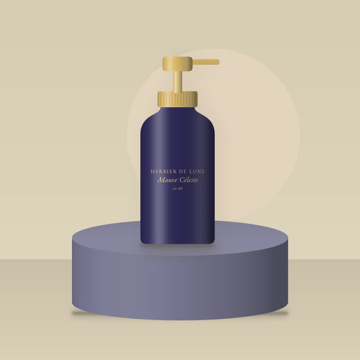Sérum Mauve Céleste à l'acide glycolique – Herbier de Lune, photo d'ambiance