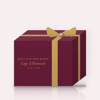 Coffret Loge d'Honneur au cèdre de l'Atlas – Balcon Pourpre, 30 ml + 50 ml