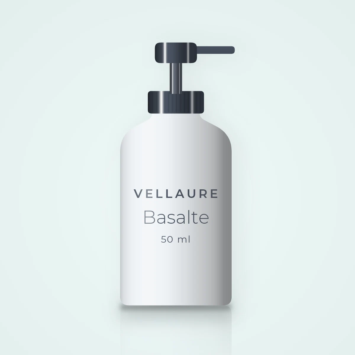 Crème hydratante adoucissante Basalte – Vellaure, flacon-pompe 50 ml