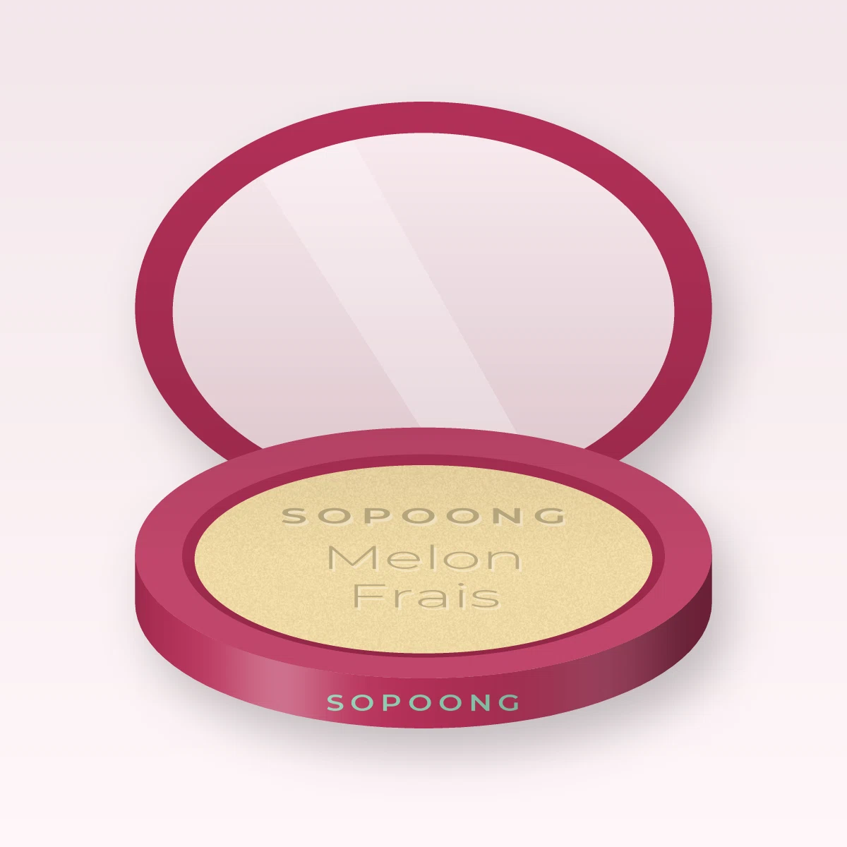 Poudre Melon Frais à l'allantoïne – Sopoong, boîtier 9 g, teinte 06 Banane