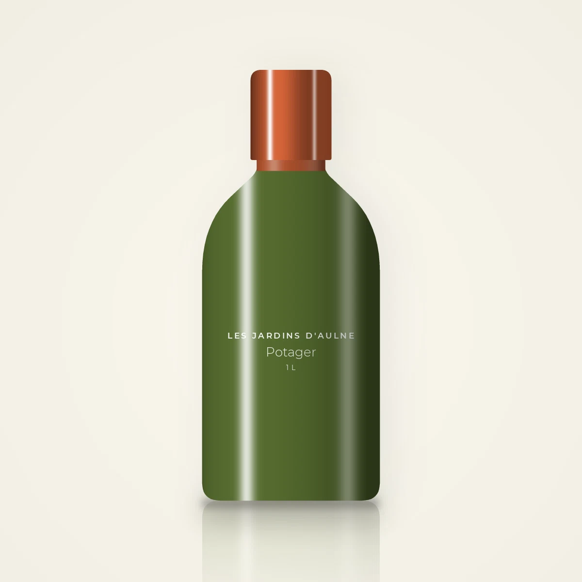 Gel douche Potager à l'huile de baobab – Les Jardins d'Aulne, flacon 1 L