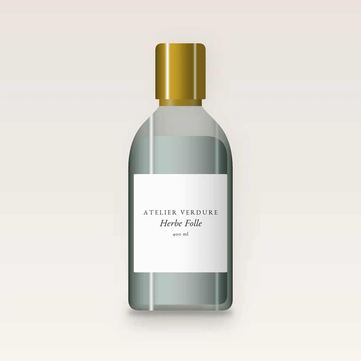 Herbe Folle nettoyant visage éclat – Atelier Verdure, flacon 400 ml