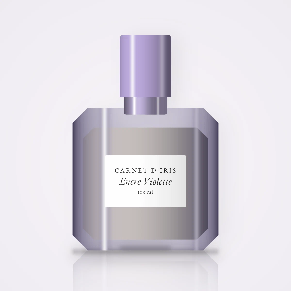 Parfum Encre Violette au néroli – Carnet d'Iris, flacon 100 ml