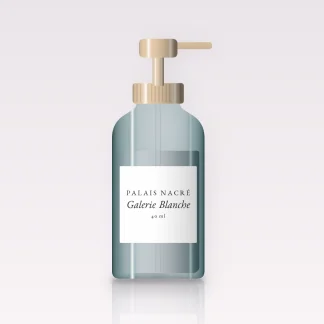 Crème hydratante Galerie Blanche à l'huile de jojoba – Palais Nacré, flacon-pompe 40 ml